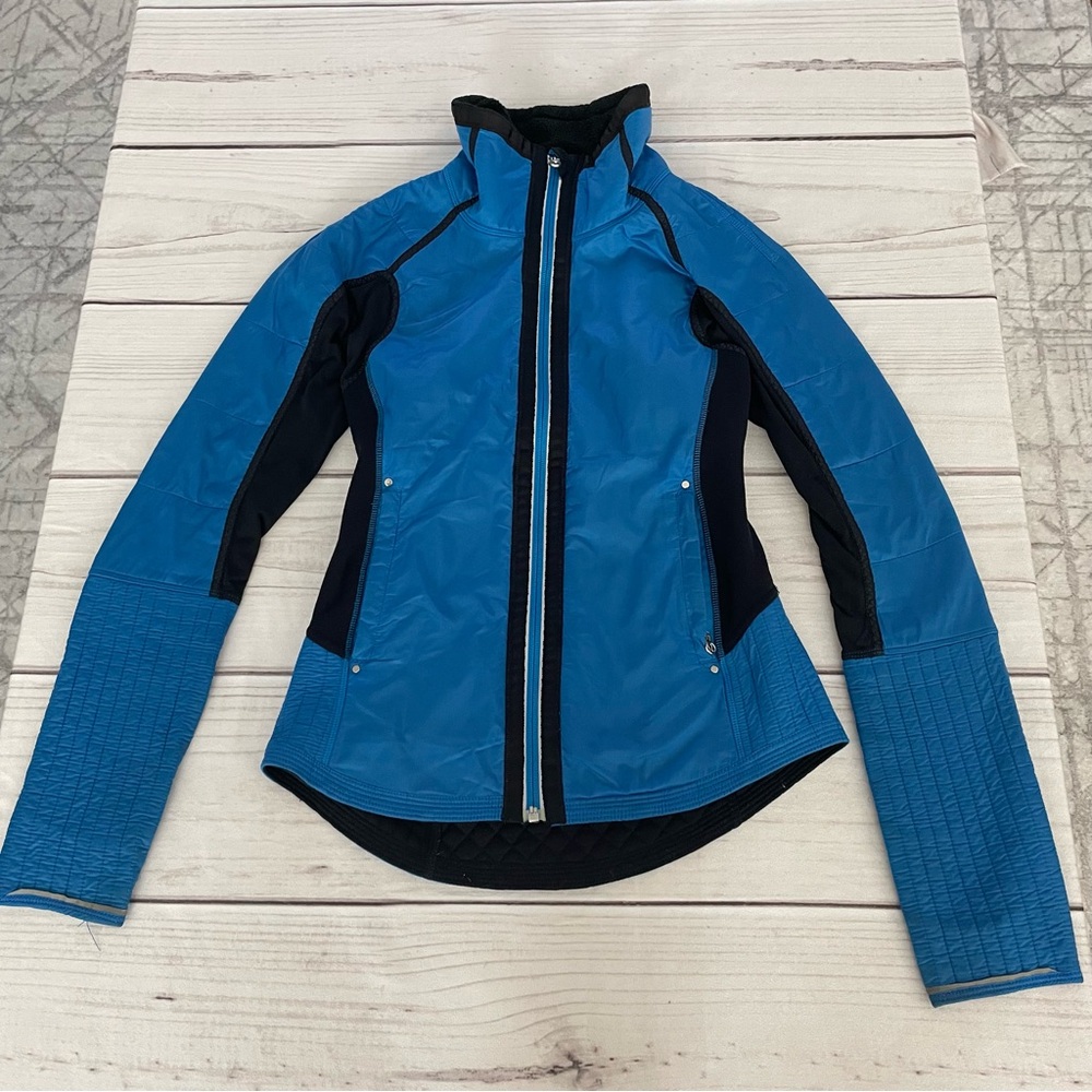 Lululemon Athletica Blue and Black Ski Jacket